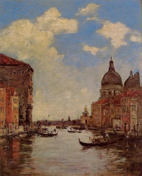 Eugene Boudin : Venice, the Canal de la Gandara